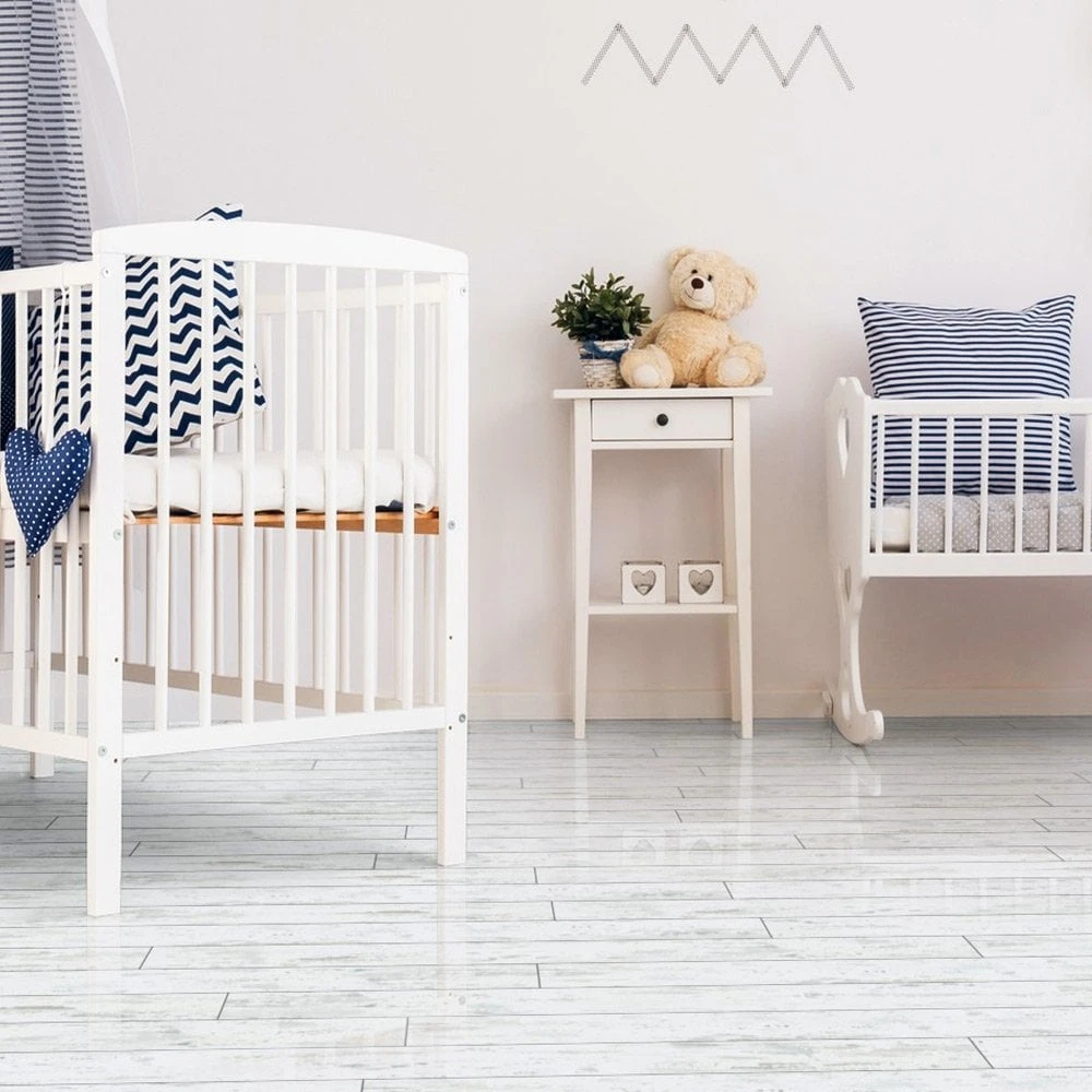 Liberty Floors Antique White - Lustre 8mm Laminate Flooring (217792) 6 Liberty Floors Antique White - Lustre 8mm Laminate Flooring (217792) - Image 4