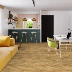 Liberty Floors Caramel Oak - Manor Herringbone Parquet 14mm Engineered Real Wood Flooring (249869) -Laminate Flooring Sales Store caramel oak manor herringbone parquet 14mm engineered real wood flooring 249869 p108536 242856 image