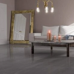 Liberty Floors Chania Cinzento - Lustre Stone 8mm High Gloss Laminate Flooring (225704)