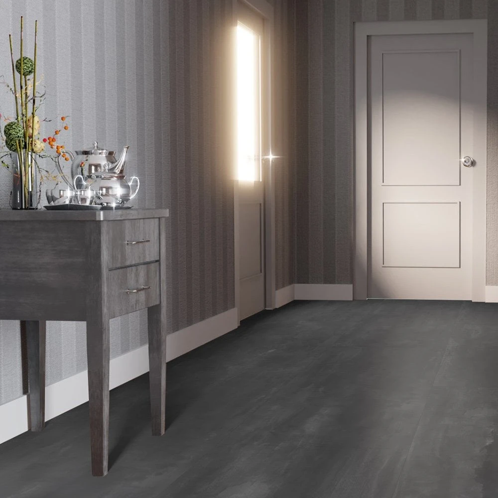 Liberty Floors Charcoal Grey - Lustre 8mm High Gloss Laminate Flooring (217056) 7 Liberty Floors Charcoal Grey - Lustre 8mm High Gloss Laminate Flooring (217056) - Image 5