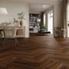 Liberty Floors Chestnut Oak - Manor Herringbone Parquet 14mm Engineered Real Wood Flooring (284294) -Laminate Flooring Sales Store chestnut oak manor herringbone parquet 14mm engineered real wood flooring 284294 p117142 240992 image