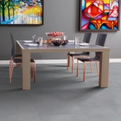 Liberty Floors Concrete Grey - Lustre 8mm High Gloss Laminate Flooring (217057) -Laminate Flooring Sales Store concrete grey lustre 8mm high gloss laminate flooring 217057 p84206 187680 image