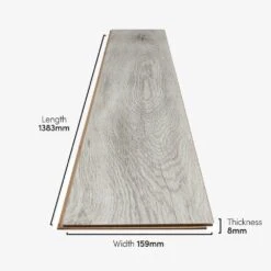 Kaindl Fresno Snow Oak - Easy Touch 8mm High Gloss Laminate Flooring (197318) -Laminate Flooring Sales Store fresno snow oak easy touch 8mm high gloss laminate flooring 197318 p79015 224062 image