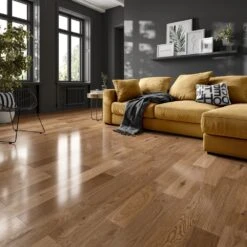 Liberty Floors Natural Oak - Premium Click 14mm Engineered Real Wood Flooring (190271)