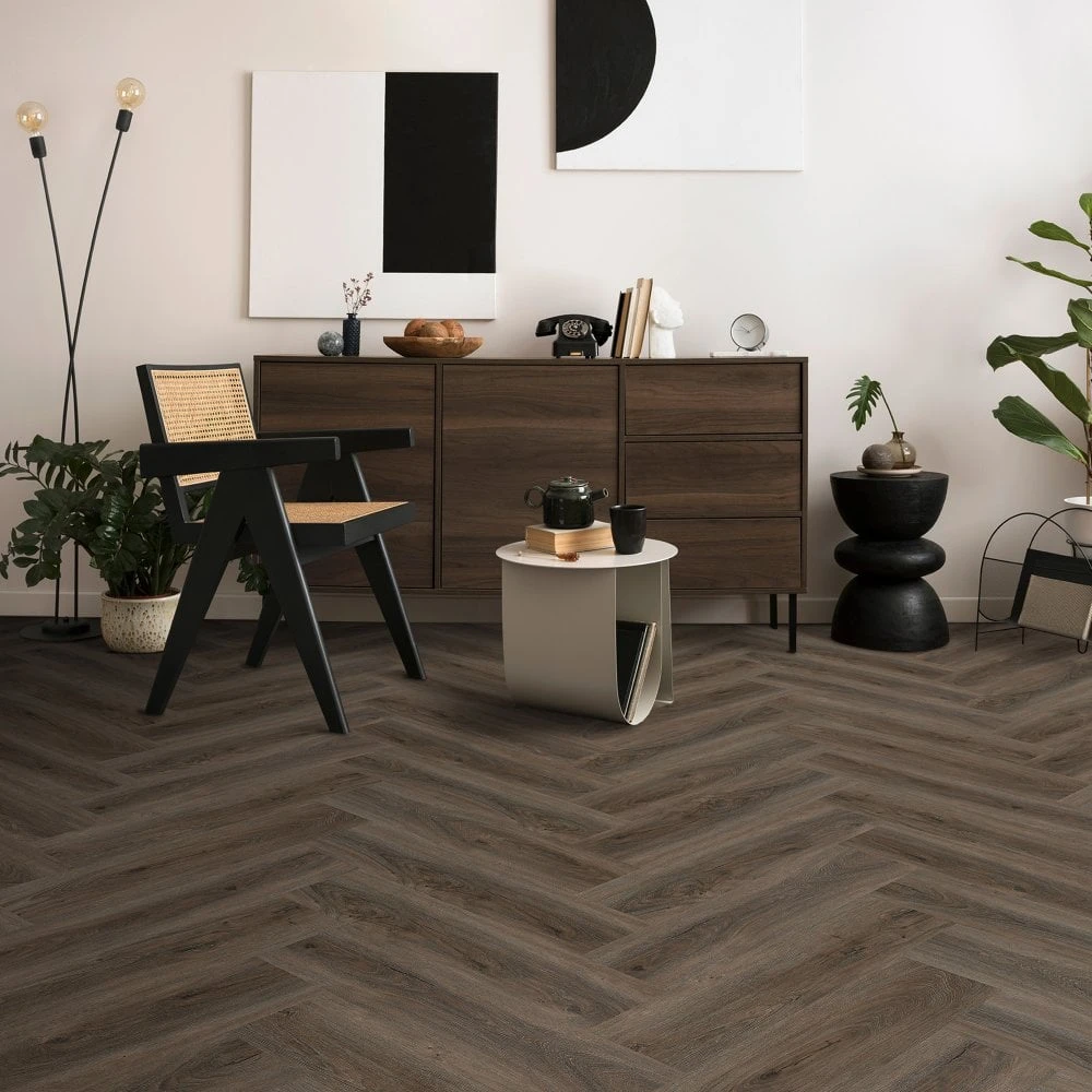 Liberty Floors New Forest Oak - Lifestyle SPC Herringbone 5.5mm Rigid Core Vinyl Flooring (307817) 3 Liberty Floors New Forest Oak - Lifestyle SPC Herringbone 5.5mm Rigid Core Vinyl Flooring (307817)