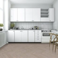 Liberty Floors Pebble Grey Oak - Herringbone Parquet 14mm Engineered Real Wood Flooring (219386) -Laminate Flooring Sales Store pebble grey oak herringbone parquet 14mm engineered real wood flooring 219386 p85834 242848 image