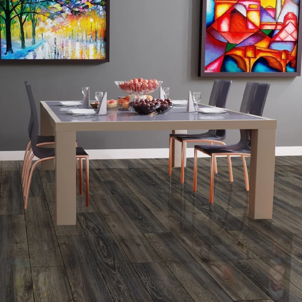 Liberty Floors Ravine Oak - Lustre 8mm High Gloss Laminate Flooring (217790) 9 Liberty Floors Ravine Oak - Lustre 8mm High Gloss Laminate Flooring (217790) - Image 7