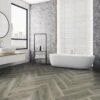Liberty Floors Signature Grey - Lifestyle SPC Herringbone 5.5mm Rigid Core Vinyl Flooring (324720) -Laminate Flooring Sales Store signature grey lifestyle spc herringbone 5 5mm rigid core vinyl flooring 324720 p119871 243502 image