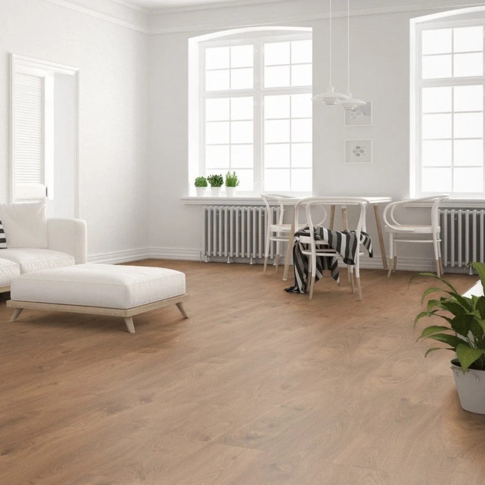 Swiss Krono Verbier Oak - Solid Chrome 12mm Laminate Flooring (218893) 9 Swiss Krono Verbier Oak - Solid Chrome 12mm Laminate Flooring (218893) - Image 7