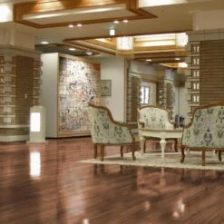 Liberty Floors Walnut - Lustre 8mm High Gloss Laminate Flooring (217785)