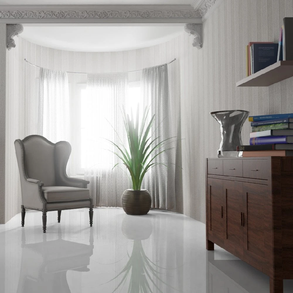 Liberty Floors White - Lustre Flawless 8mm High Gloss Laminate Flooring (183654) 7 Liberty Floors White - Lustre Flawless 8mm High Gloss Laminate Flooring (183654) - Image 5