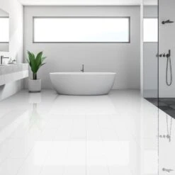 Liberty Floors White - Lustre SPC 6mm Rigid Core Vinyl Flooring (250941)