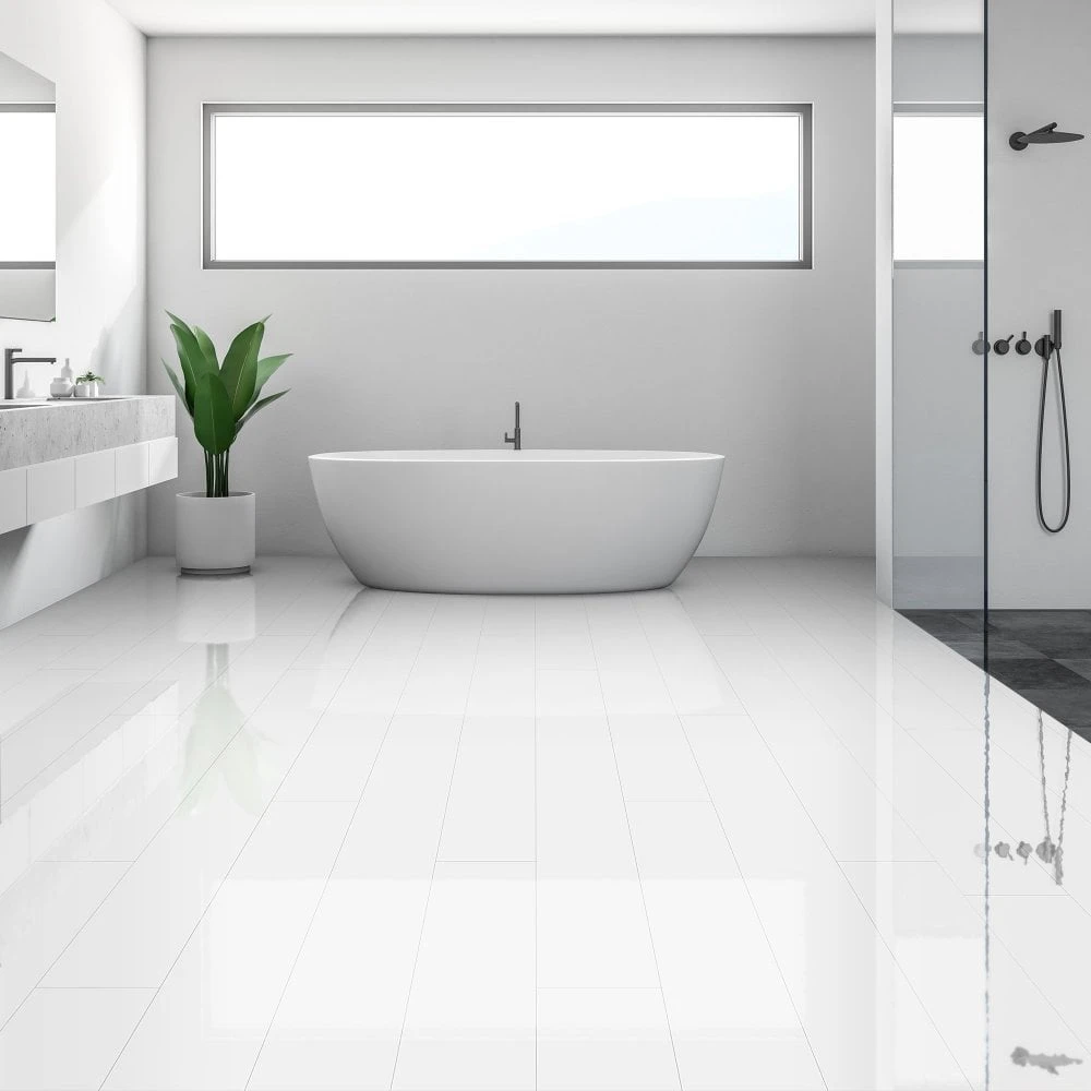 Liberty Floors White - Lustre SPC 6mm Rigid Core Vinyl Flooring (250941) 3 Liberty Floors White - Lustre SPC 6mm Rigid Core Vinyl Flooring (250941)