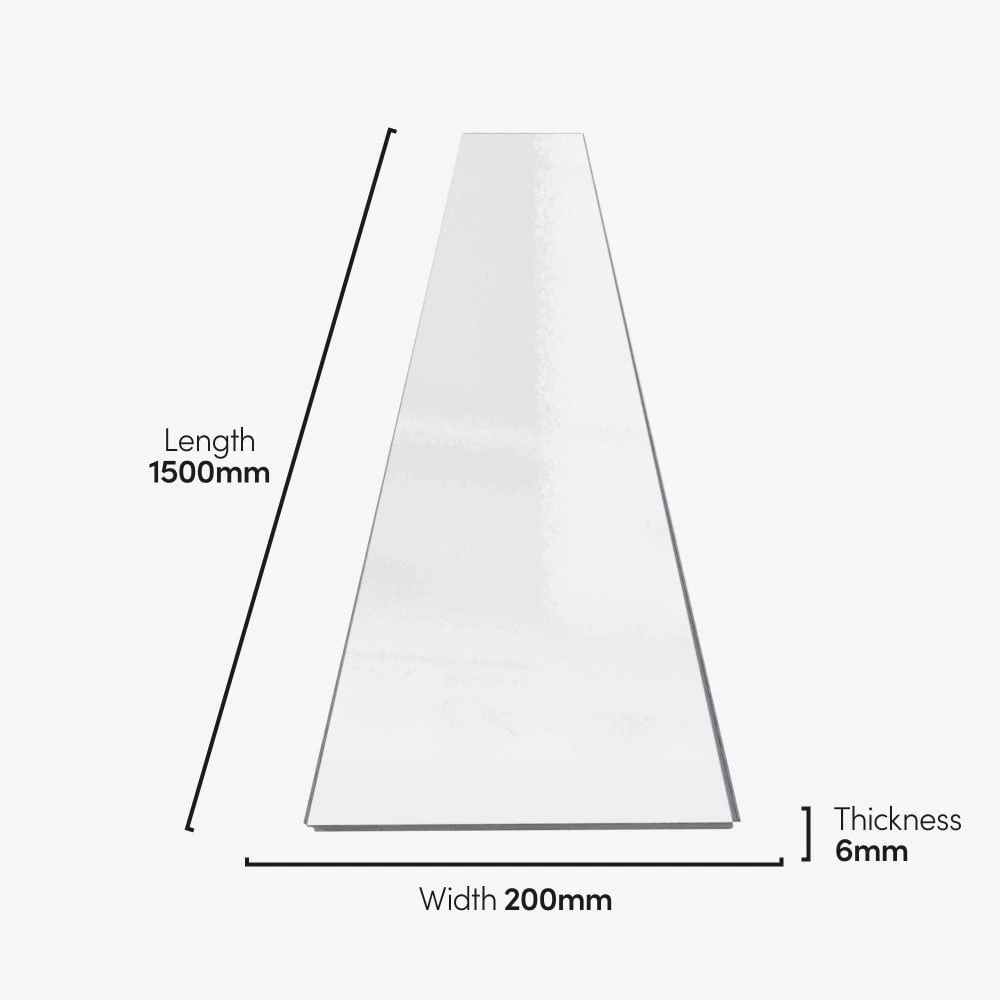 Liberty Floors White - Lustre SPC 6mm Rigid Core Vinyl Flooring (250941) 6 Liberty Floors White - Lustre SPC 6mm Rigid Core Vinyl Flooring (250941) - Image 4