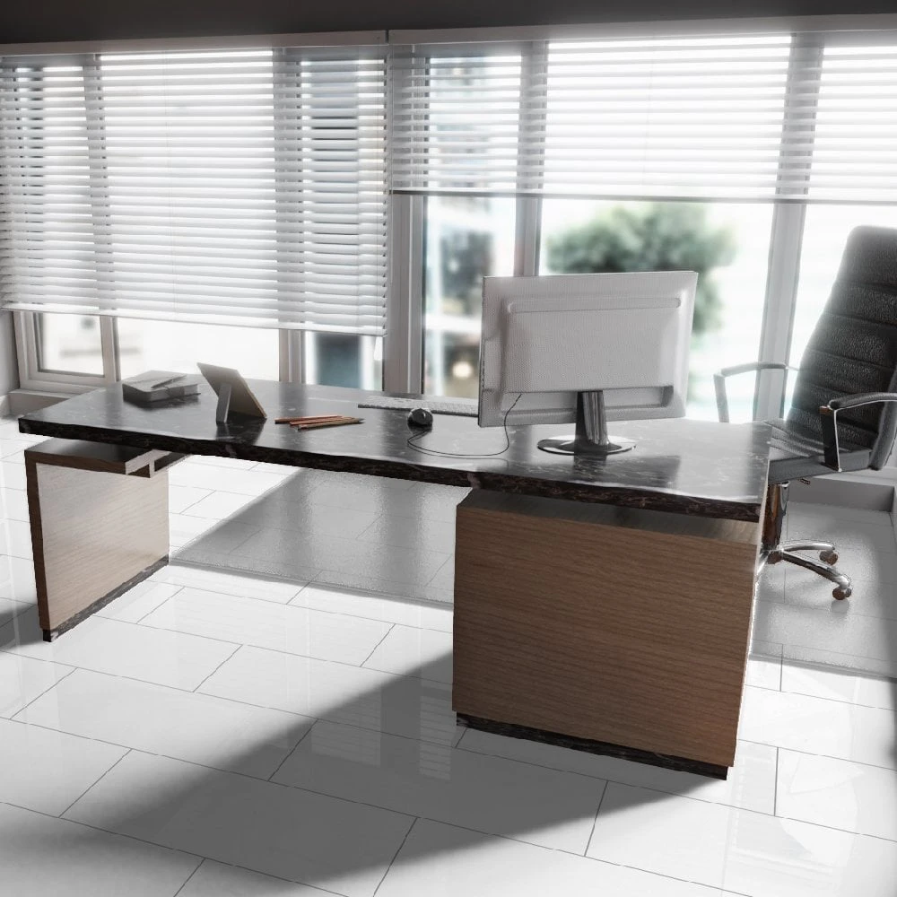 Liberty Floors White - Lustre Stone 8mm High Gloss Laminate Flooring (223770) 9 Liberty Floors White - Lustre Stone 8mm High Gloss Laminate Flooring (223770) - Image 7