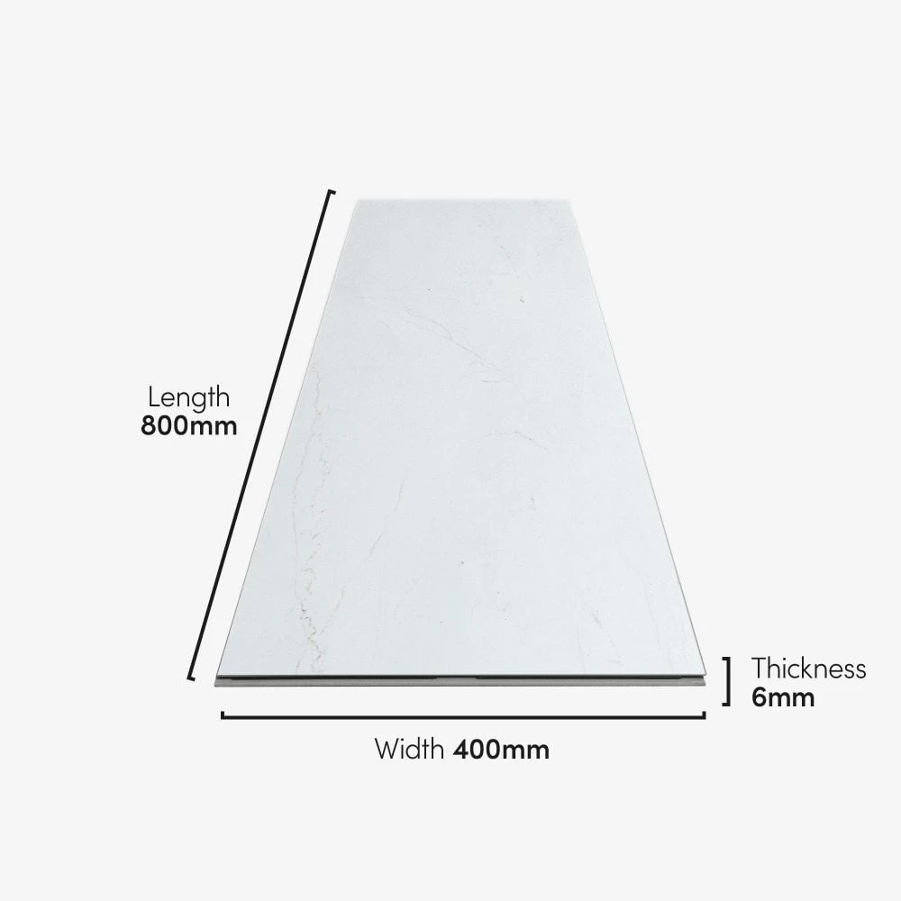 Liberty Floors White Marble - Lustre SPC 6mm Rigid Core Vinyl Flooring (249747) 7 Liberty Floors White Marble - Lustre SPC 6mm Rigid Core Vinyl Flooring (249747) - Image 5